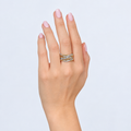 0.62CT DIAMOND TWISTED RING
