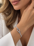 6.00 CT Diamond Horseshoe Tennis Bracelet – 14K Gold