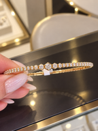 14K Gold 1.32 CT Diamond Flex Bracelet