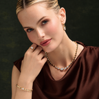 Baguette Diamond Bezel Necklace-1.15 CT