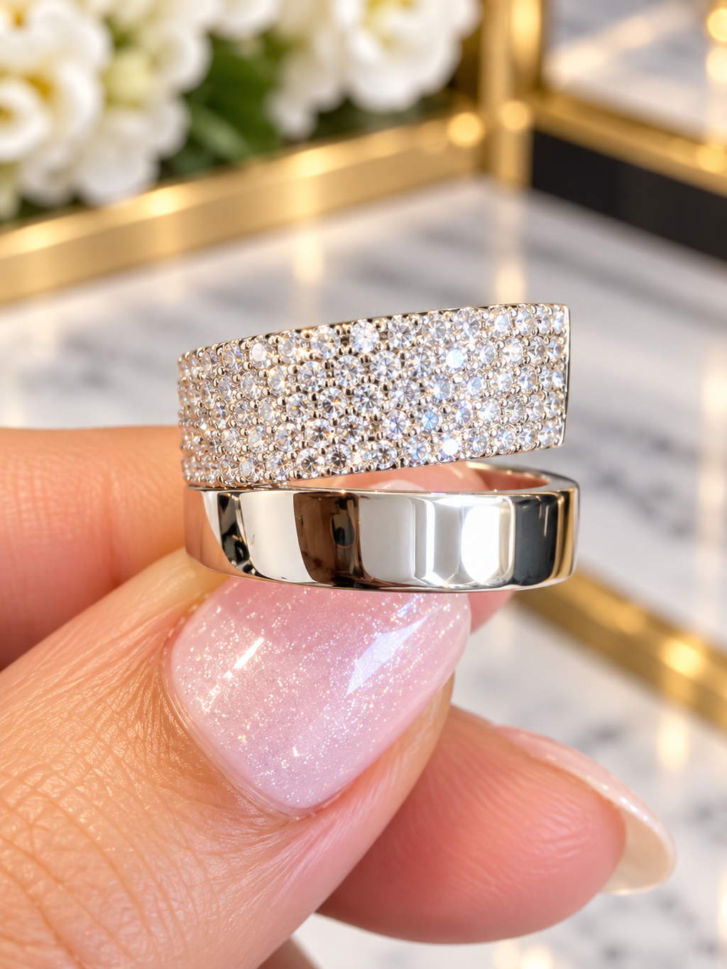 14K Yellow Gold 1.03 CT Diamond Pavé Fashion Ring