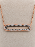 Kate Collin 14K Rose Gold 0.70 CT Diamond Necklace