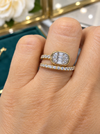 14K Yellow Gold Diamond Icon Lumeria Fashion Ring – 0.62 CTW