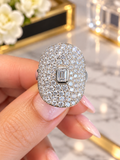 Bailey Collin 2.19 CT Diamond Statement Ring in 14K White Gold