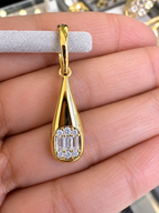 Icon Lumeria 14K Yellow Gold Diamond Drop Earrings – 0.40 CTW