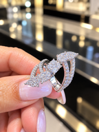 14K White Gold 2.11 CT Diamond Statement Ring