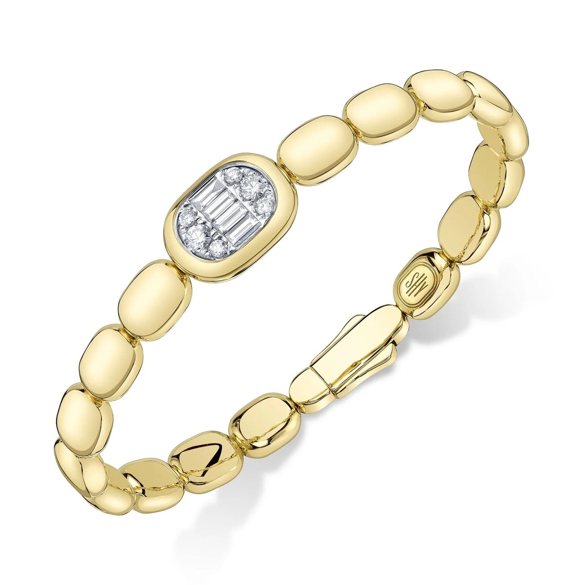 0.55 CT DIAMOND BAGUETTE BANGLE
