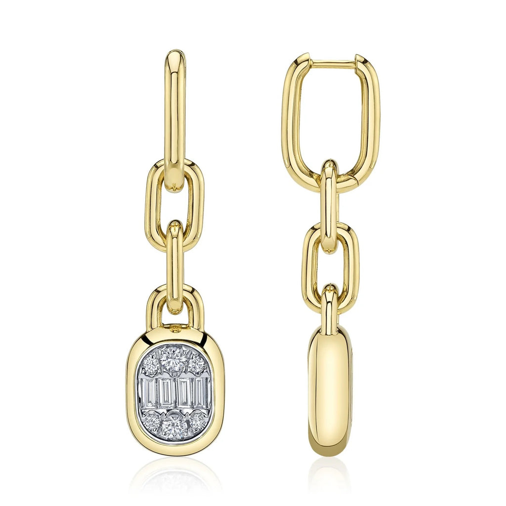 1.10CT DIAMOND BAGUETTE EARRING