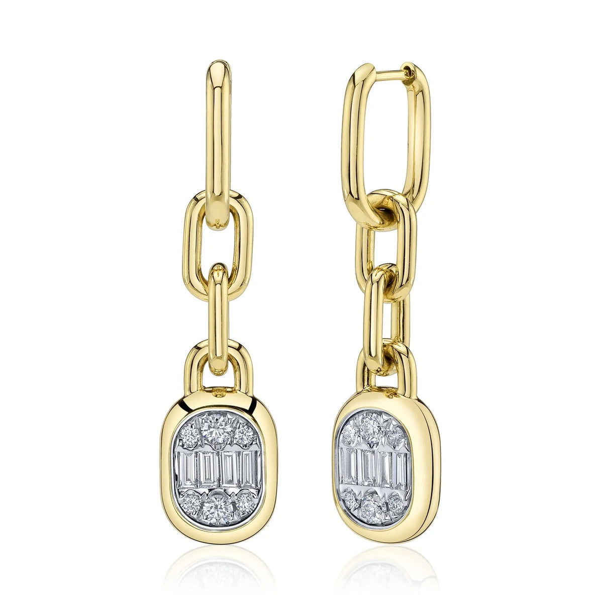 1.10CT DIAMOND BAGUETTE EARRING