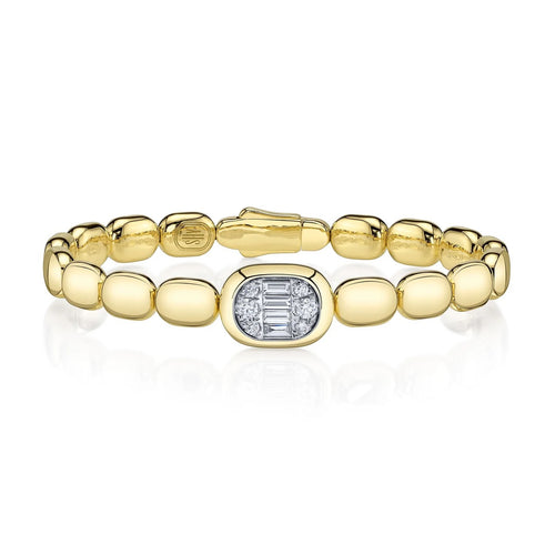 0.55 CT DIAMOND BAGUETTE BANGLE