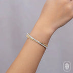 1.21CT DIAMOND BRIDGE BANGLE