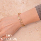 DIANA 2.24 CT Three-Row Diamond Bangle
