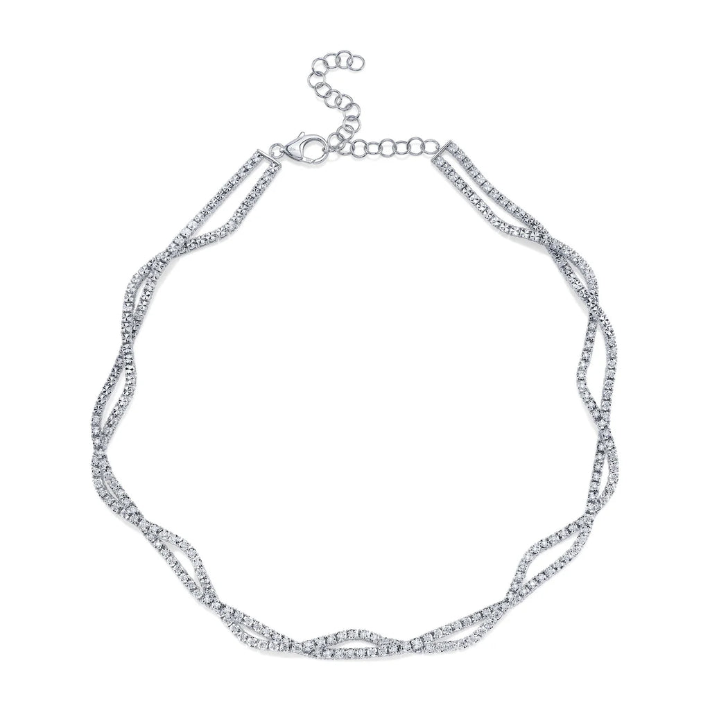 Stella 2.53 CT Diamond Infinity Twist Necklace