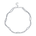 Stella 2.53 CT Diamond Infinity Twist Necklace