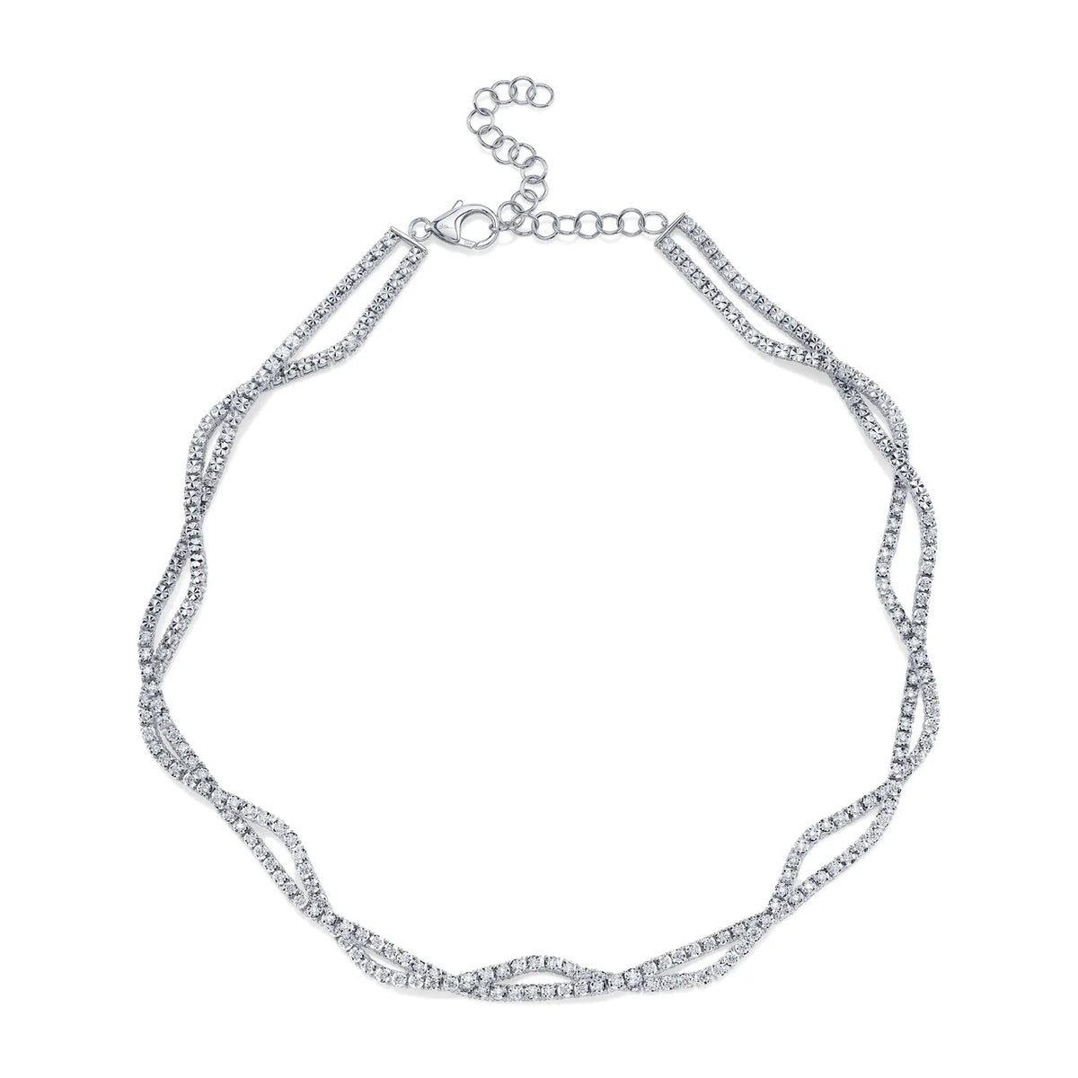 Stella 2.53 CT Diamond Infinity Twist Necklace