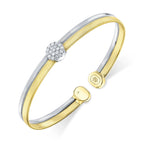 0.28CT DIAMOND PAVE CIRCLE BANGLE
