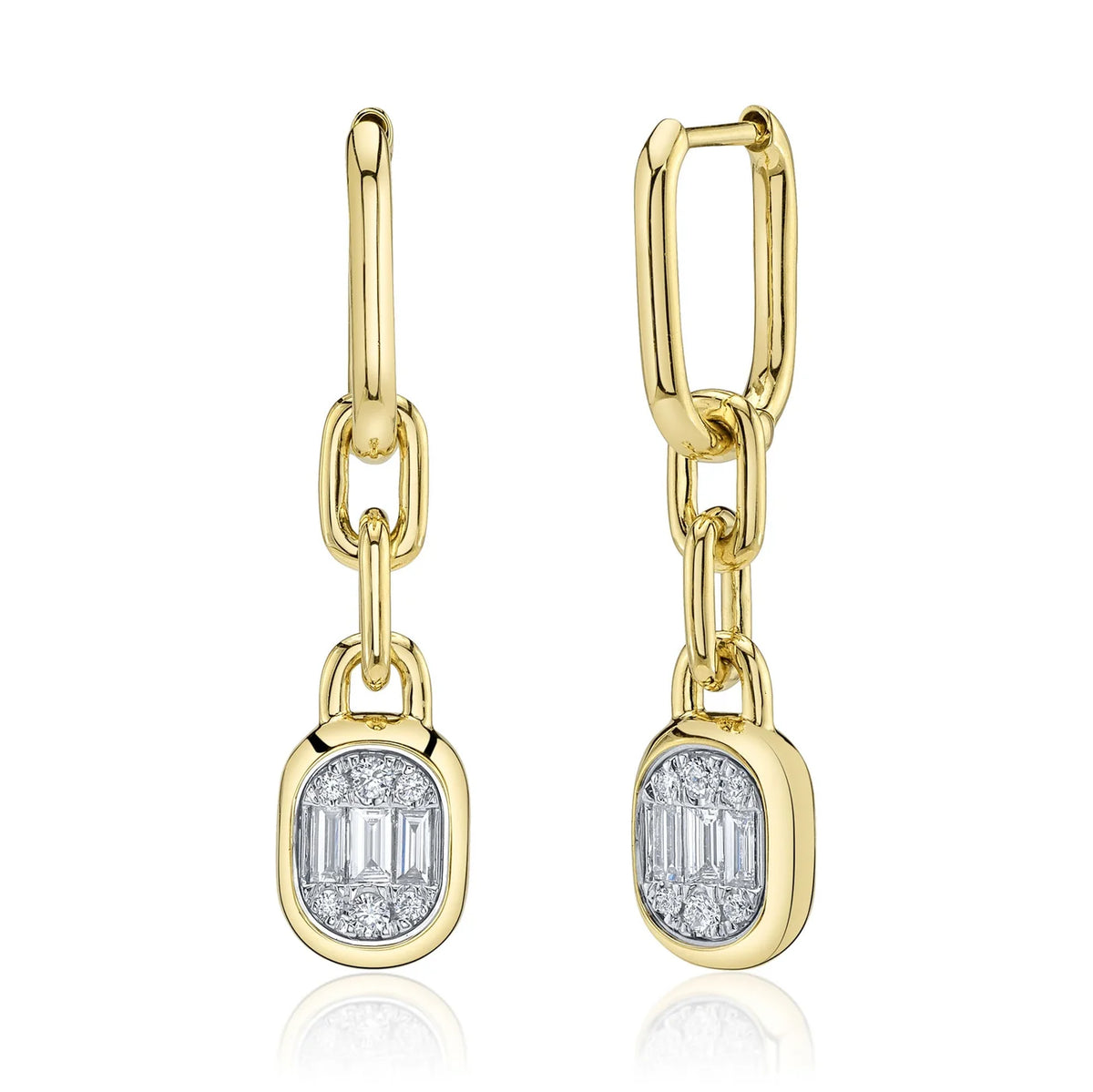 0.40CT DIAMOND BAGUETTE EARRING