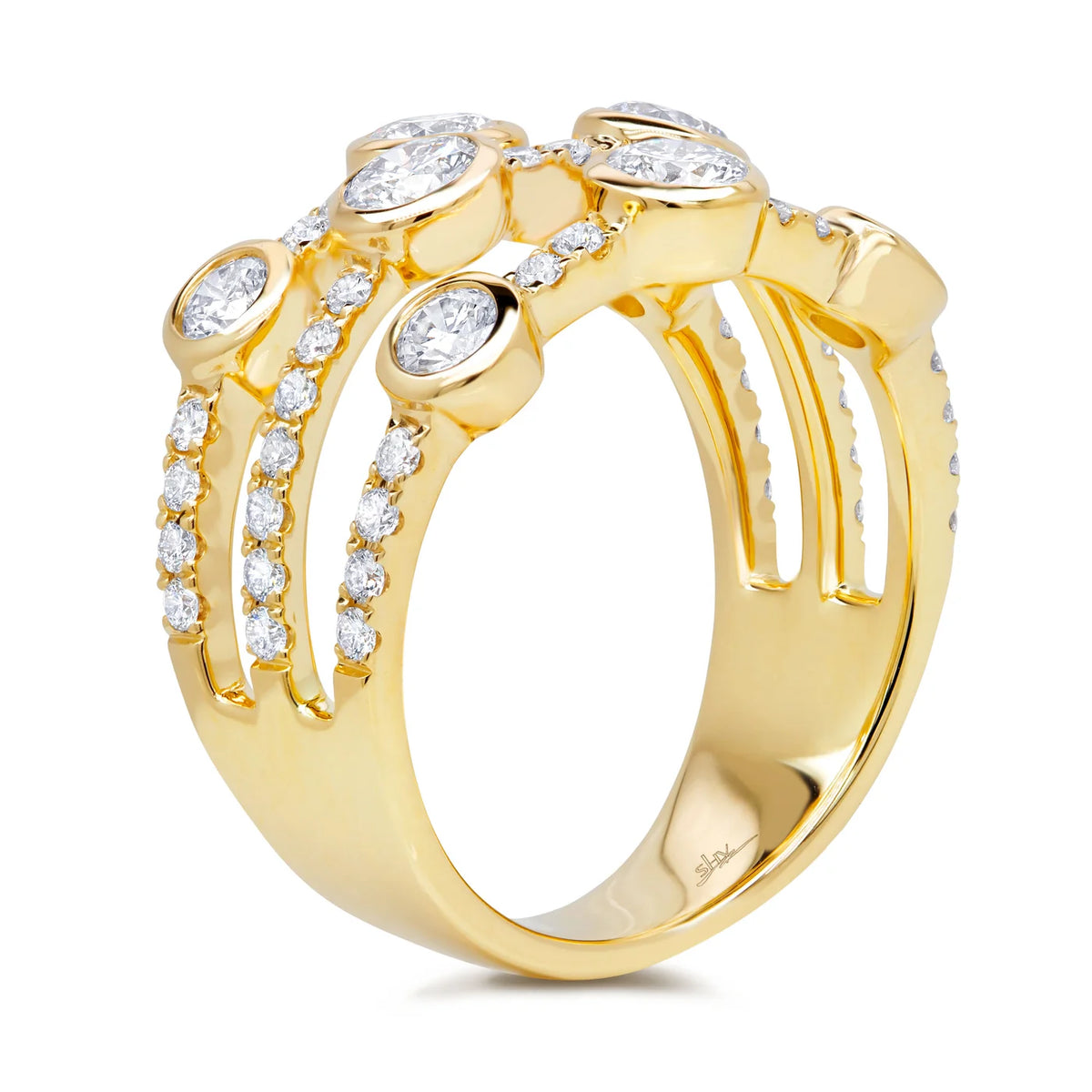 1.58CT DIAMOND BEZEL RING