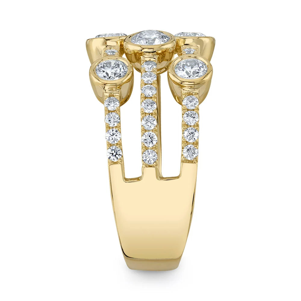 1.58CT DIAMOND BEZEL RING