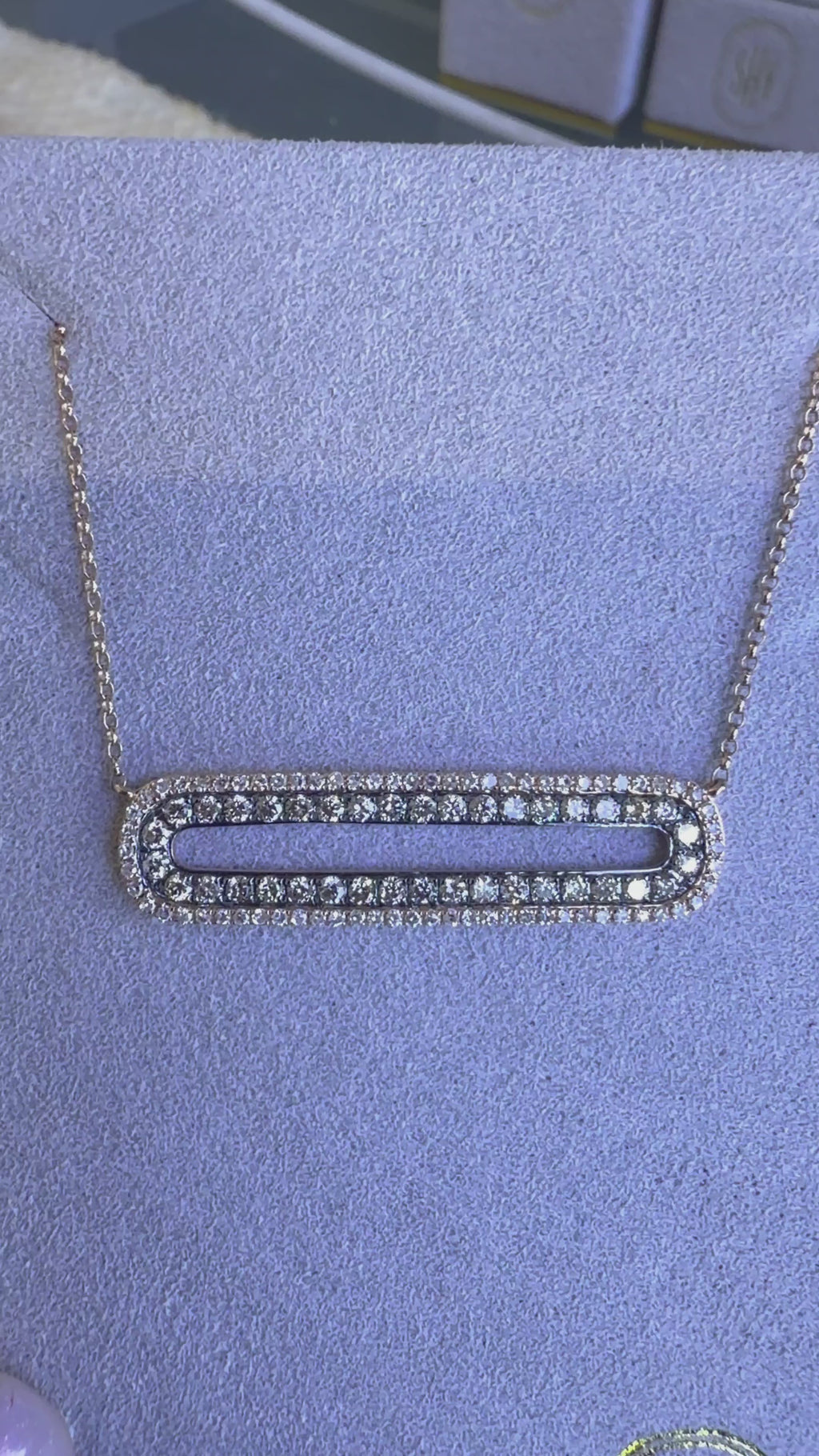 Kate Collin 14K Rose Gold 0.70 CT Diamond Necklace