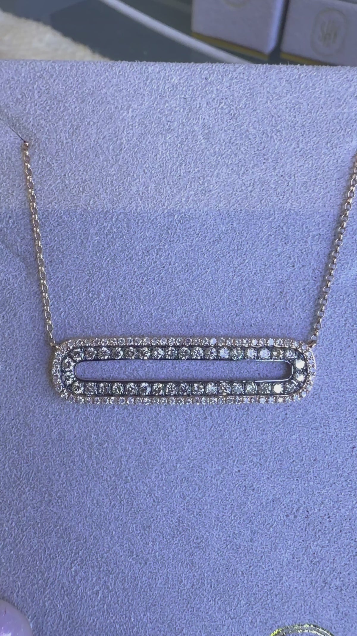 Kate Collin 14K Rose Gold 0.70 CT Diamond Necklace